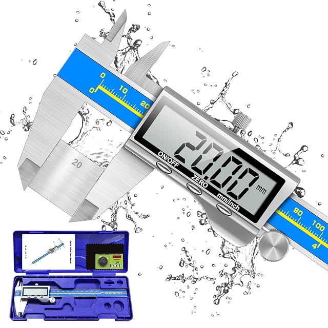 Calibro digitale ORTHLAND con corpo inox ispessito e grande schermo LCD