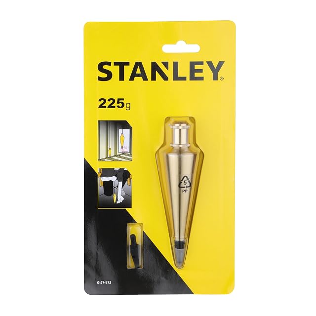 Piombo Stanley in ottone laccato con la sua punta appuntita
